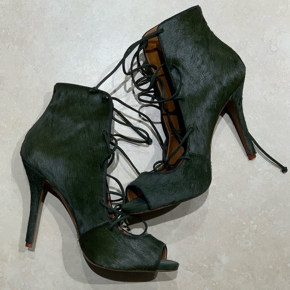 Schutz Olive Green Sandals